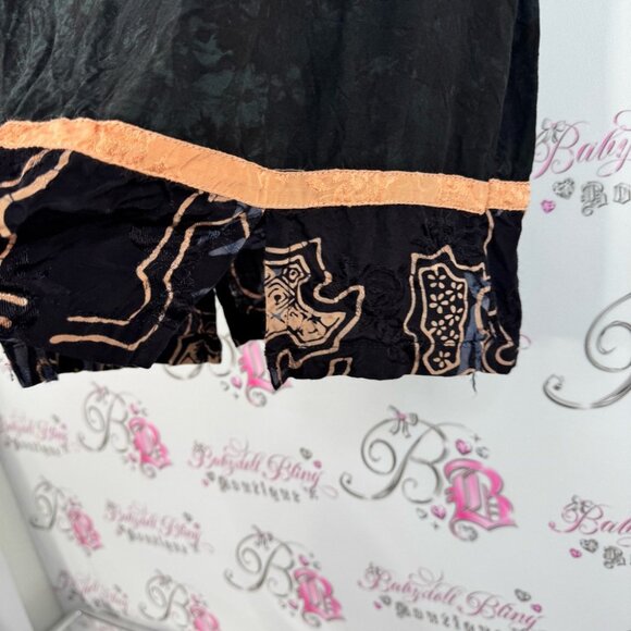 Wanderlust trading company tank top tie dye Chic Black Gold Women's Tank Top - Picture 5 of 11